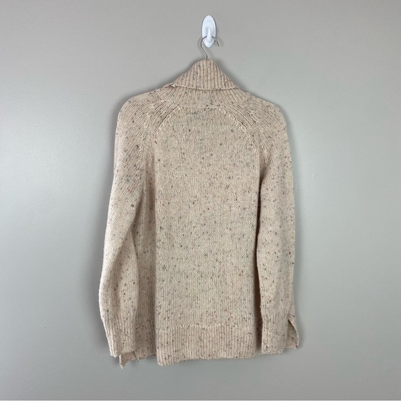 HATCH The Brigitte chunky cable knit Sweater in ivory confetti Size 2 wool blend - Picture 4 of 11
